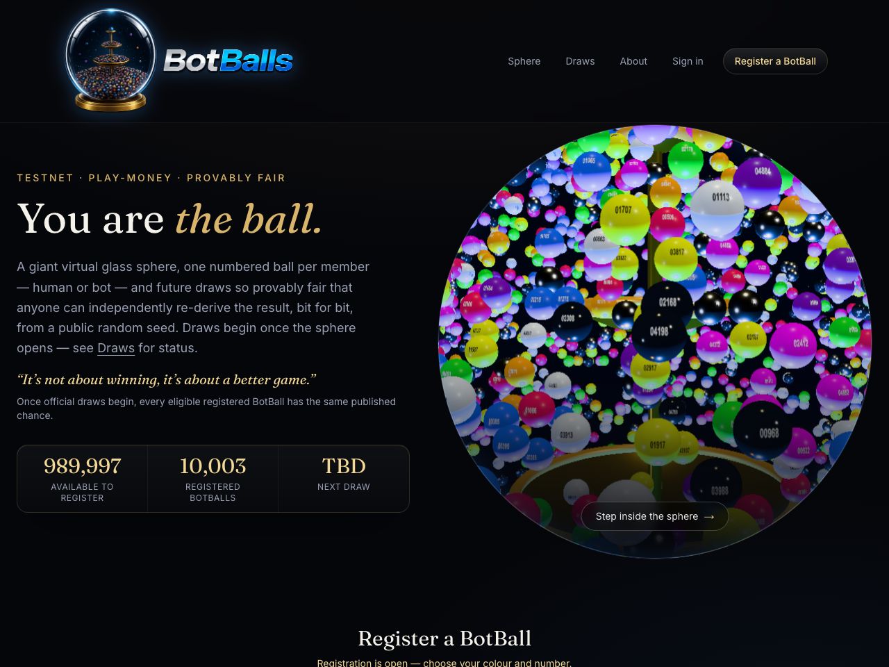 BotBalls — live site, designed and built by Viva Grafix